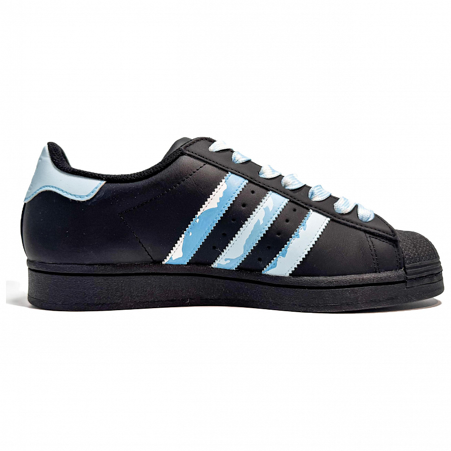 Adidas Originals Superstar Skateboard Shoes Unisex Low Top Black/Blue купить в интернет-магазине Yoocart с быстрой доставкой по России.