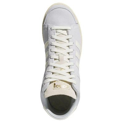 Adidas Originals Anti Slip Wear Resistant High Top Skateboard Shoes Women's Light White violet