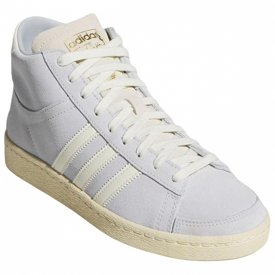 Adidas Originals Anti Slip Wear Resistant High Top Skateboard Shoes Women's Light White violet купить в интернет-магазине Yoocart с быстрой доставкой по России.