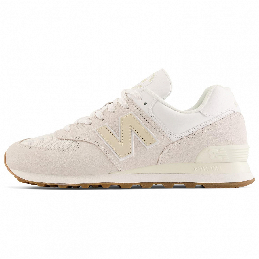 New Balance NB 574 Cushioning Wear-Resistant Low-Top Casual Shoes Unisex Ecru купить в интернет-магазине Yoocart с быстрой доставкой по России.