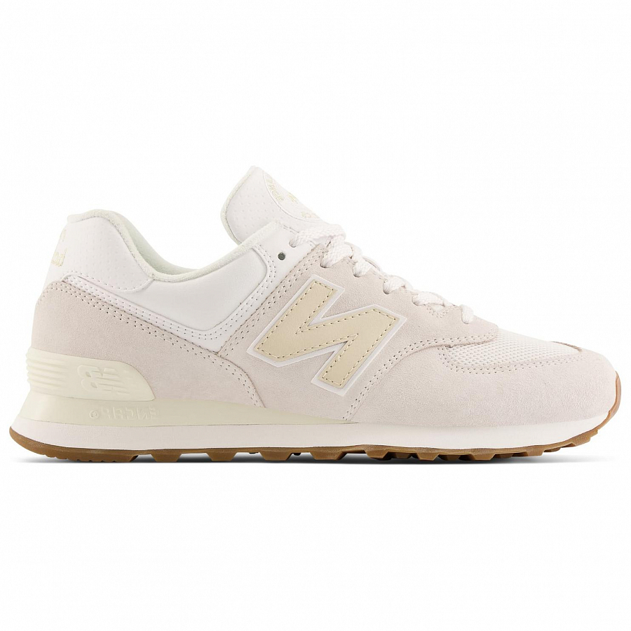 New Balance NB 574 Cushioning Wear-Resistant Low-Top Casual Shoes Unisex Ecru купить в интернет-магазине Yoocart с быстрой доставкой по России.