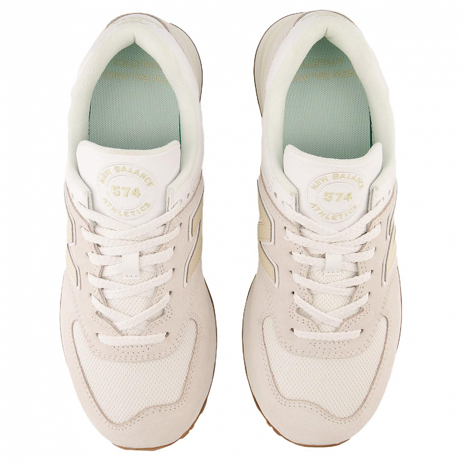 New Balance NB 574 Cushioning Wear-Resistant Low-Top Casual Shoes Unisex Ecru купить в интернет-магазине Yoocart с быстрой доставкой по России.