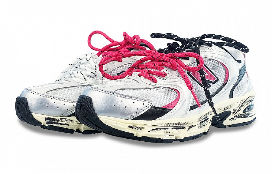 New Balance NB 530 Low Top Running Shoes Unisex Pink Black Silver купить в интернет-магазине Yoocart с быстрой доставкой по России.