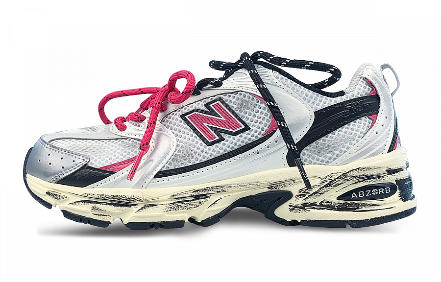 New Balance NB 530 Low Top Running Shoes Unisex Pink Black Silver купить в интернет-магазине Yoocart с быстрой доставкой по России.
