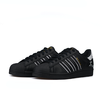 Adidas Originals SUPERSTAR Anti Slip Wear Resistant Low Top Skateboard Shoes Unisex Black White