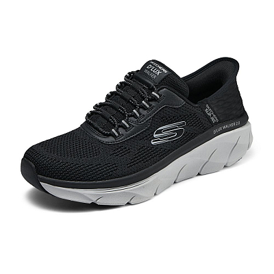 Skechers Low Top Training Running Shoes Men's Black Gray