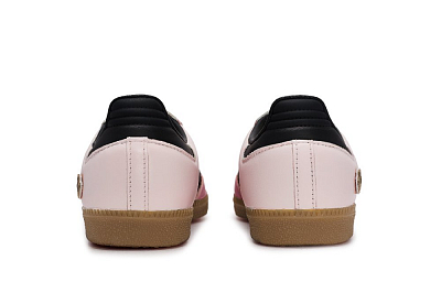 Adidas Originals SAMBA OG Skateboard Shoes Women's Low Top Black/Pink/Brown