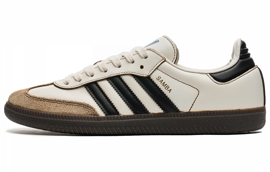 Adidas Originals SAMBA OG Anti-Slip Wear-Resistant Low-Top Skateboard Shoes Unisex Beige Black купить в интернет-магазине Yoocart с быстрой доставкой по России.