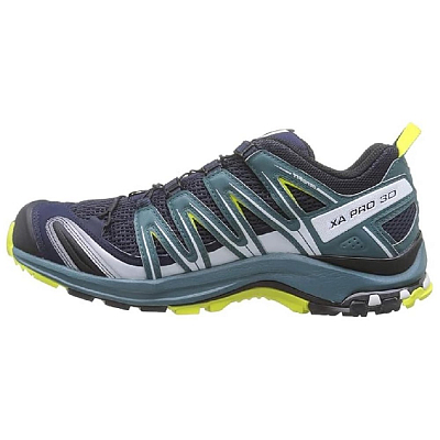 SALOMON XA PRO 3D Low top Trail Running Shoes Men's Black Green