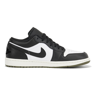 Jordan Air Jordan 1 Anti-Slip Wear-Resistant Low-Top Vintage Basketball Shoes Unisex Black White