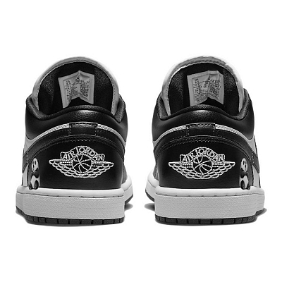 JORDAN Air JORDAN 1 Vintage Basketball Shoes Women's Low-Top Black White