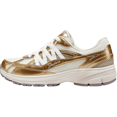 Skechers Modern Comfort Breathable Support Low Top Chunky Sneakers Women's Gold