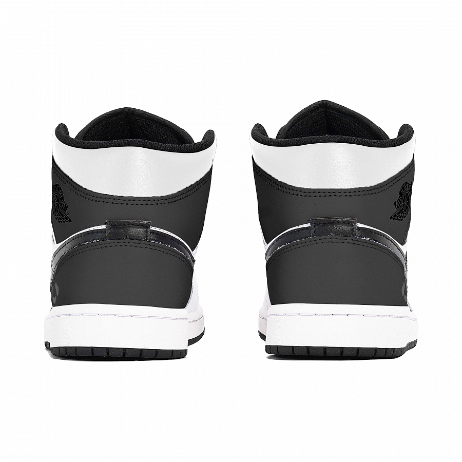 Jordan Air Jordan 1 Anti-Slip Wear-Resistant Mid-Top Vintage Basketball Shoes Men's Black White купить в интернет-магазине Yoocart с быстрой доставкой по России.
