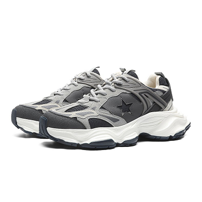 JEEP SPIRIT Qixing 2.0 Low Top Chunky Sneakers Men's Gray
