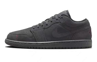 Jordan Air Jordan 1 Slip-Resistant Low-Top Vintage Basketball Shoes Men's Black