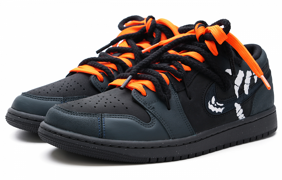 Jordan Air Jordan 1 Slip-Resistant Low-Top Vintage Basketball Shoes Men's Black купить в интернет-магазине Yoocart с быстрой доставкой по России.