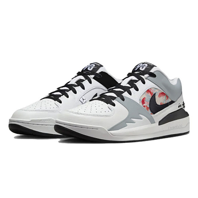 Jordan Stadium 90 Abrasion Resistant Mid Top Casual Shoes Men's Gray White