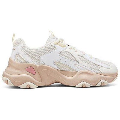 Skechers DLITES Cushioning Wear-Resistant Low-Top Chunky Sneakers Women's White