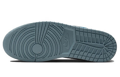 Jordan Air Jordan 1 Slip-Resistant Low-Top Vintage Basketball Shoes Unisex Gray