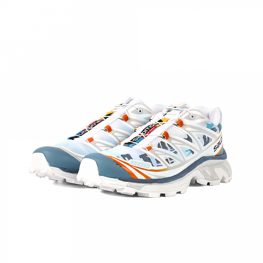 SALOMON XT-6 Cushioned Anti-Slip Wear-Resistant Breathable Lightweight Low-Top Trail Running Shoes Unisex Blue