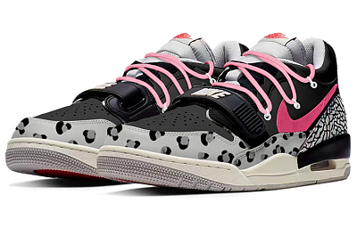 Jordan Legacy 312 Low Low-Top Vintage Basketball Shoes Men's Pink Black