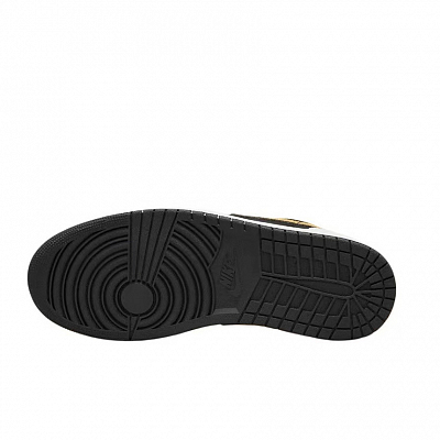 Jordan Air Jordan 1 Slip-Resistant Coverage Low-Top Vintage Basketball Shoes Unisex Black White