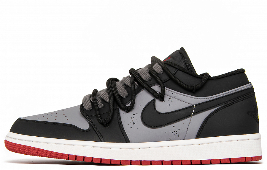 Jordan Air Jordan 1 Shadow Gothic Wear-Resistant Slip-Resistant Low-Top Vintage Basketball Shoes Men's Black Gray купить в интернет-магазине Yoocart с быстрой доставкой по России.