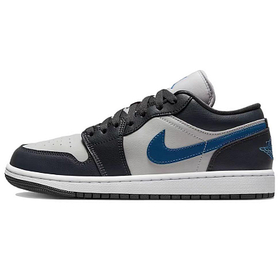 Jordan Air Jordan 1 Vintage Basketball Shoes Women's Low Top Black/Gray