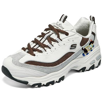 Skechers Low Top Chunky Sneakers Women's White Brown Asia Version