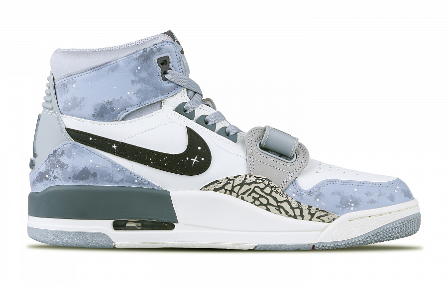 Jordan Legacy 312 High Top Vintage Basketball Shoes Men's Tranquil Gray купить в интернет-магазине Yoocart с быстрой доставкой по России.