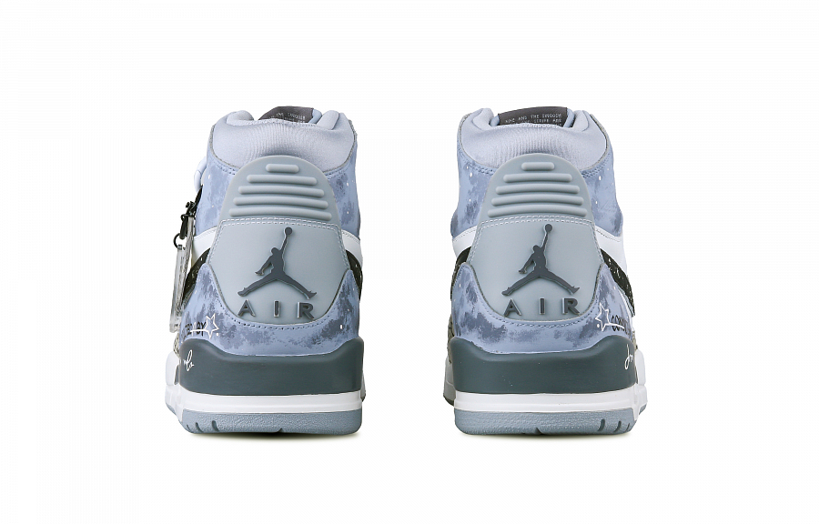 Jordan Legacy 312 High Top Vintage Basketball Shoes Men's Tranquil Gray купить в интернет-магазине Yoocart с быстрой доставкой по России.
