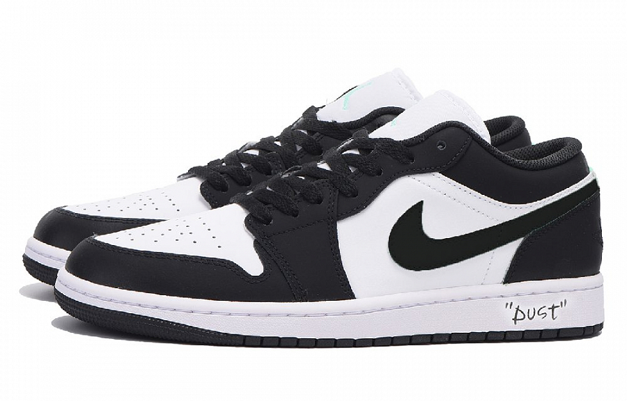 Jordan Air Jordan 1 Slip-Resistant Coverage Balance Impact-Resistant Low-Top Vintage Basketball Shoes Men's Black White купить в интернет-магазине Yoocart с быстрой доставкой по России.