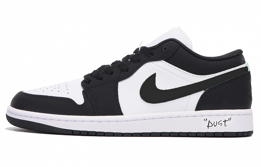Jordan Air Jordan 1 Slip-Resistant Coverage Balance Impact-Resistant Low-Top Vintage Basketball Shoes Men's Black White купить в интернет-магазине Yoocart с быстрой доставкой по России.