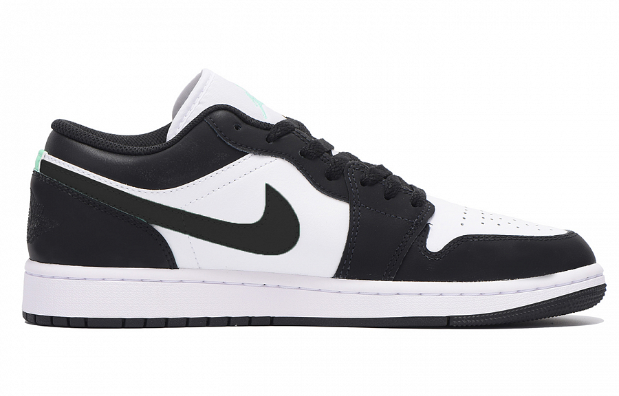 Jordan Air Jordan 1 Slip-Resistant Coverage Balance Impact-Resistant Low-Top Vintage Basketball Shoes Men's Black White купить в интернет-магазине Yoocart с быстрой доставкой по России.