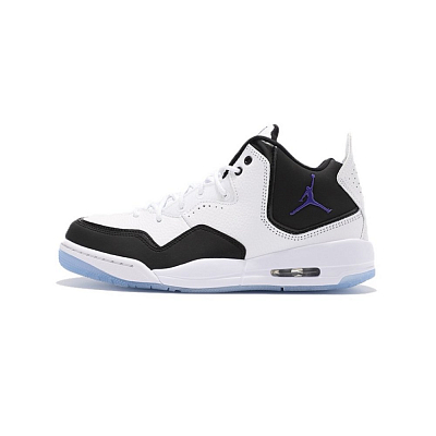 Jordan Courtside 23 Anti-Slip Wear-Resistant Low-Top Vintage Basketball Shoes Men's Black White