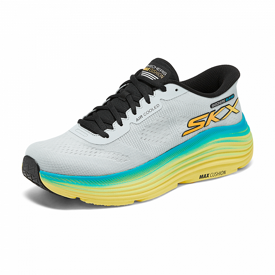 Skechers MEN'S GO Low Top Running Shoes Men's Gray Blue купить в интернет-магазине Yoocart с быстрой доставкой по России.