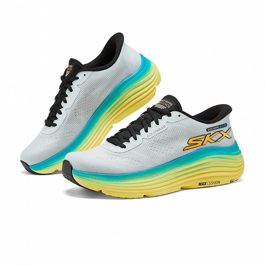 Skechers MEN'S GO Low Top Running Shoes Men's Gray Blue купить в интернет-магазине Yoocart с быстрой доставкой по России.