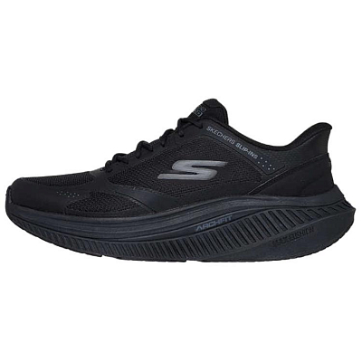 Skechers Slip Ins Wear resistant And Lightweight Low Top Casual City Commute Running Shoes Men's Black