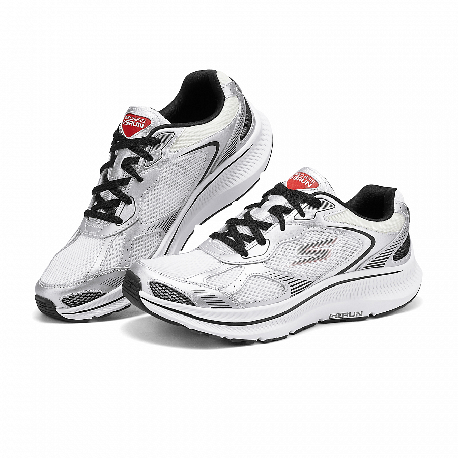 Skechers Go Run Consistent 2.0 Abrasion Resistant Low top Casual Running Shoes Men's White Black купить в интернет-магазине Yoocart с быстрой доставкой по России.