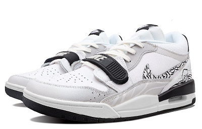 Jordan Legacy 312 Vintage Basketball Shoes Men's Low Top Gray