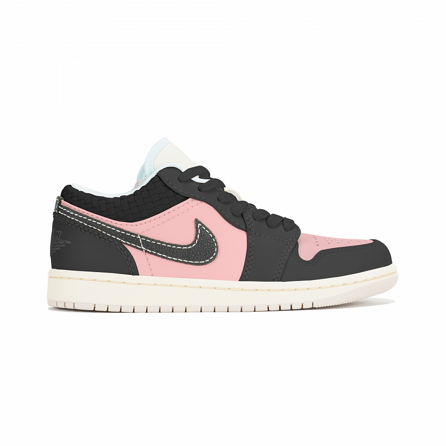Jordan Air Jordan 1 Wear-Resistant Low-Top Vintage Basketball Shoes Women's Black Pink купить в интернет-магазине Yoocart с быстрой доставкой по России.
