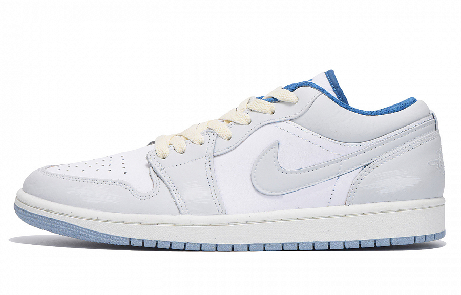 JORDAN Air JORDAN 1 Vintage Basketball Shoes Men Low-Top White Blue купить в интернет-магазине Yoocart с быстрой доставкой по России.