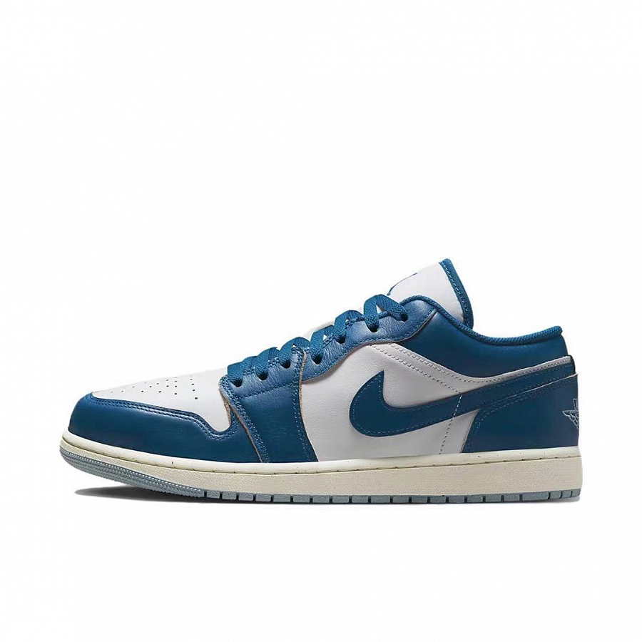 JORDAN Air JORDAN 1 Vintage Basketball Shoes Men Low-Top White Blue купить в интернет-магазине Yoocart с быстрой доставкой по России.