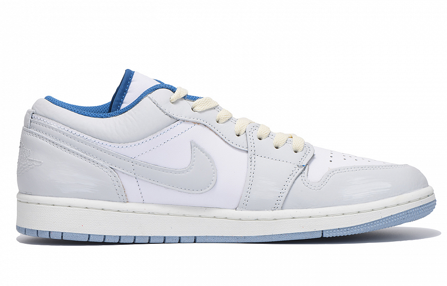 JORDAN Air JORDAN 1 Vintage Basketball Shoes Men Low-Top White Blue купить в интернет-магазине Yoocart с быстрой доставкой по России.