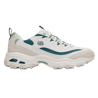 Skechers D'Lites Low Top Chunky Sneakers Men's White Green