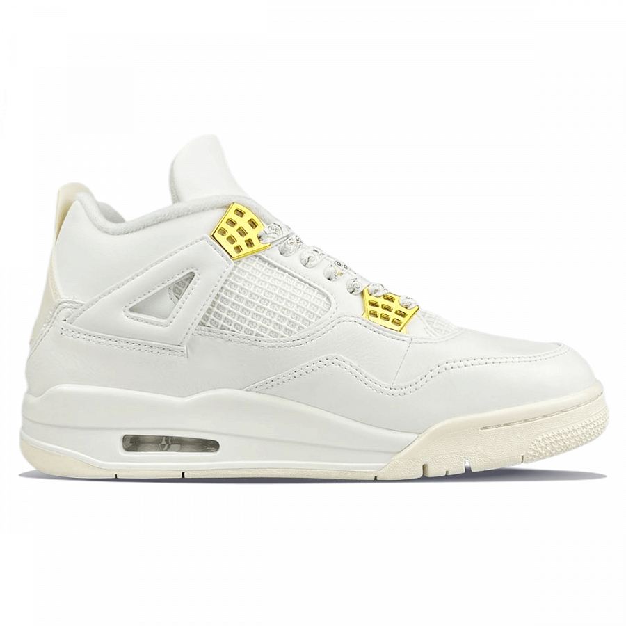 Jordan Air Jordan 4 Wear-Resistant Mid-Top Vintage Basketball Shoes Women's White Pink Gold купить в интернет-магазине Yoocart с быстрой доставкой по России.