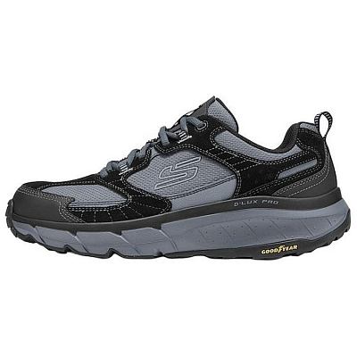 Skechers D'Lux Pro Low Top Hiking Shoes Men's Black Gray