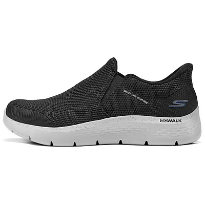 Skechers Slip Ins Low Top Casual Shoes Men's Black White