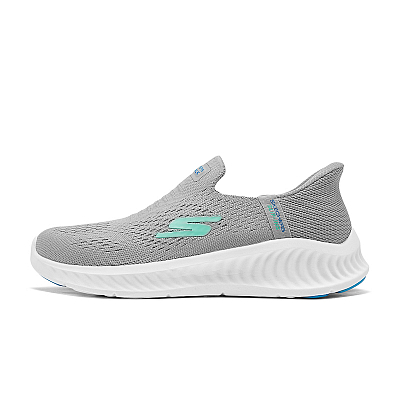 Skechers WOMEN'S GO WALK Breathable Lightweight Low-Top Casual Shoes Women's Gray