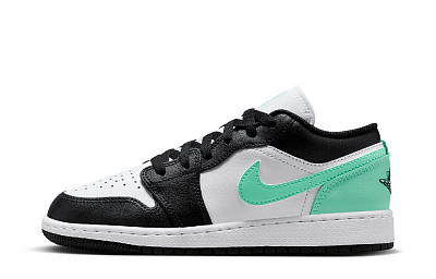 Jordan Air Jordan 1 Anti Slip And Wear Resistant Lightweight Low Top Vintage Basketball Shoes GS Gray Pink